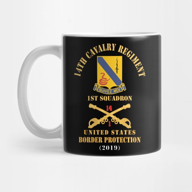 Army - 14th Cavalry Regiment w Cav Br - 1st Squadron - USA Border Protection - 2019 - Red Txt X 300 by twix123844